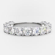 1.20 TCW Round Cut Lab Grown Diamond Wedding Band Gift For Her Mapple Gems